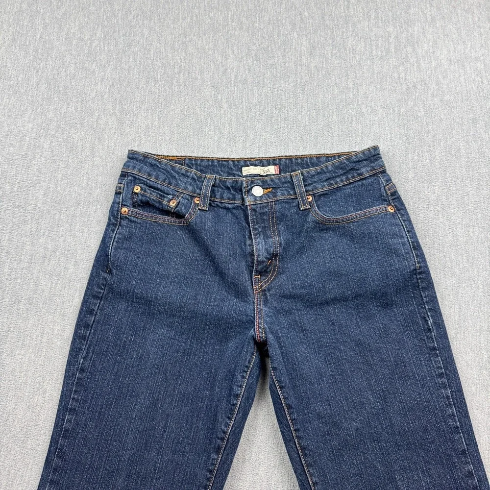 Levis Jeans Women 30x27 Blue 515 Bootcut Dark Wash Mid Rise Casual Classic Pants